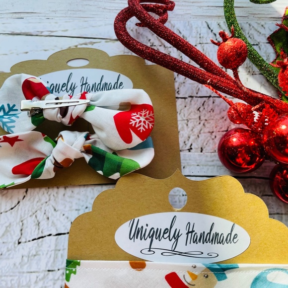 Bandana Set, Christmas presents pattern - Picture 4 of 4